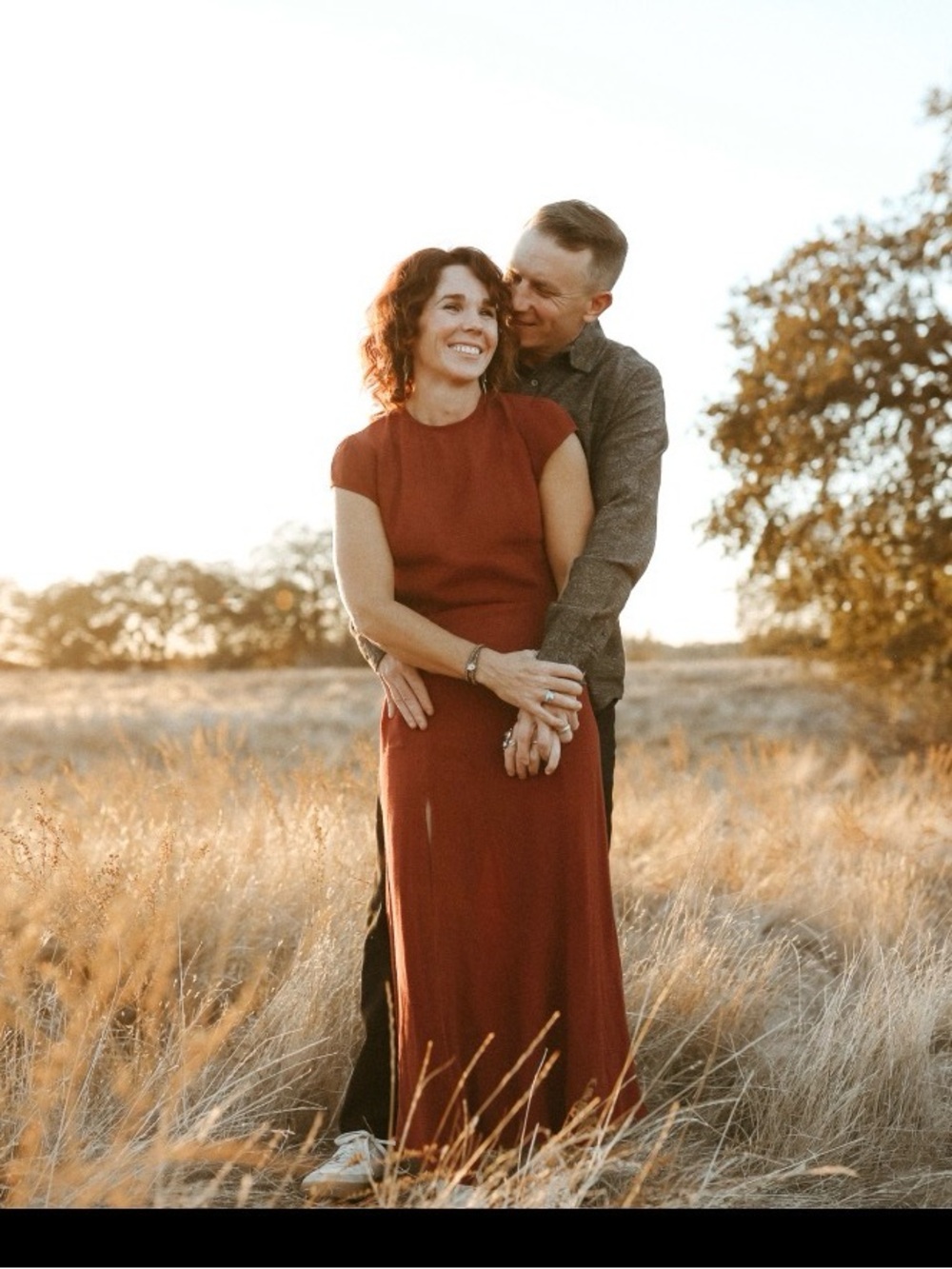 Rust Red Maxi Dress - Simple Elegant Silhouette